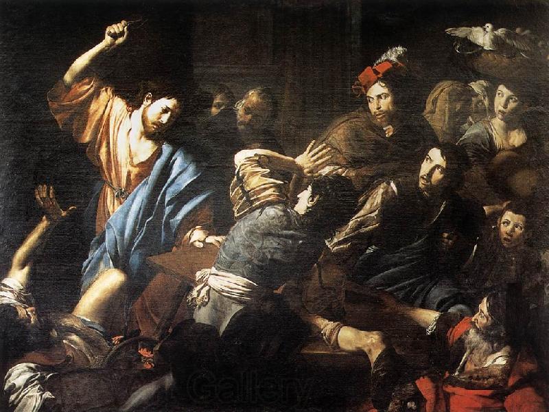 VALENTIN DE BOULOGNE Christ Driving the Money Changers out of the Temple kjh Norge oil painting art